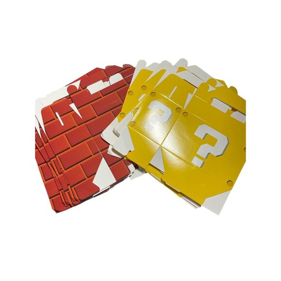 Mario Party Themed Party Favor Boxes 20 Pack Brick & Question Block - Picture 2 of 5